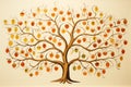 Family tree illustration for international day, symbolizing love, unity, and support in families Royalty Free Stock Photo