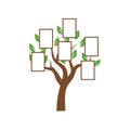 Family tree illustration template design vector Royalty Free Stock Photo