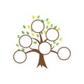 Family tree illustration template design vector Royalty Free Stock Photo