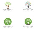 Family Tree Logo template vector icon design Royalty Free Stock Photo