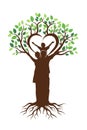 Family Tree And Roots Logo / EPS Royalty Free Stock Photo