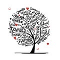 Family tree sketch for your design