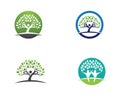 family tree symbol icon logo design Royalty Free Stock Photo