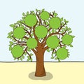 Family tree, vector Royalty Free Stock Photo