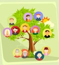Family tree vector illustration Royalty Free Stock Photo