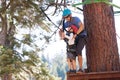 Family at treetop park