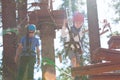 Family at treetop park