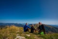 Family trekking on Velka Fatra