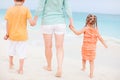 Family on tropical vacation Royalty Free Stock Photo