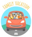 Family vacation trip by car