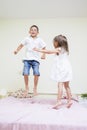 Family Values and Relationships. Portrait of Happy Brother and Sister Royalty Free Stock Photo