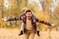 Family walk autumn Royalty Free Stock Photo