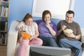 Family Watching Television Royalty Free Stock Photo