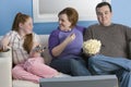 Family Watching Television Royalty Free Stock Photo