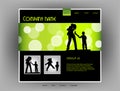 Family Website template, vector Royalty Free Stock Photo