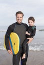 Family in Wetsuits Royalty Free Stock Photo