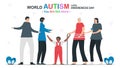 The family will be with you, autistic boy, forever. You are not alone. World Austism Awareness Day, 2 April