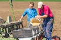 Family working in agriculture