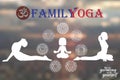 Family Yoga Royalty Free Stock Photo