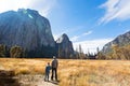 Family in yosemite Royalty Free Stock Photo