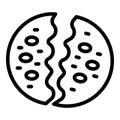 Famine outbreak icon outline vector. Food crisis collapse