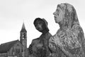 Famine statues in Dublin, Ireland