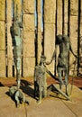 Famine statues in Dublin, Ireland Royalty Free Stock Photo