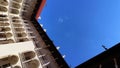 the famos central part of famous Wawel Royal Castle in Krakow. against a clear blue sky