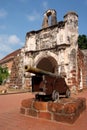 The A famosa fort in Malacca city. Royalty Free Stock Photo