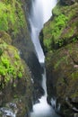 Famous Aira Force waterfall in Lake District Royalty Free Stock Photo