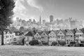 Famous Alamo Square in San Francisco, California Royalty Free Stock Photo