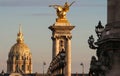 The famous Alexandre III bridge , Paris, France. Royalty Free Stock Photo