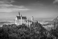 famous and amazing Neuschwanstein Castle, FÃ¼ssen, Bavaria, Germany, Royalty Free Stock Photo