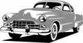 Classic vintage retro legendary American car Cadillac Coupe Royalty Free Stock Photo