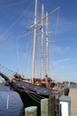 Yacht, The famous American Rover, Norfolk Virginia Royalty Free Stock Photo