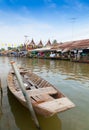 The famous Ampawa Floating Market in Thailand Royalty Free Stock Photo