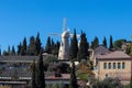 The famous ancient flour mill on Yemin Moshe Royalty Free Stock Photo