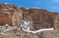 Famous Gurugyam Bon Monastery in Guge kingdom, Western Tibet Royalty Free Stock Photo