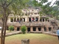 Famous Ancient Temple says Undavalli Caves in Andhra Pradesh India