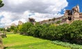 Famous ancient walls of Constantinople in Istanbul Royalty Free Stock Photo