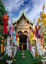 Famous ancient Wat Lok Molee in Chiang Mai, Northern Thailand Royalty Free Stock Photo