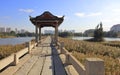 Pavilion on wuliqiao stone bridge, adobe rgb