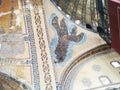 The famous angel in Hagia Sophia in Istanbul