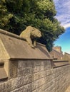 Famous Animal Wall in Cardiff Castle, Cardiff, Wales, UK