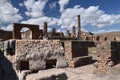 Famous antique ruins of town pompeii in southern italy