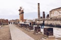 The famous antique site of Pompeii, near Naples. It was complete