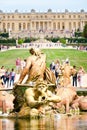 The famous Apollo Fountain on the Palace of Versailles near Paris Royalty Free Stock Photo