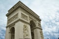 Famous Arc de Triomphe in Paris city Royalty Free Stock Photo