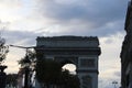 Famous arch of triumph in paris france famous landmark in paris Royalty Free Stock Photo