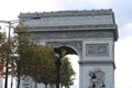 Famous arch of triumph in paris france famous landmark in paris Royalty Free Stock Photo